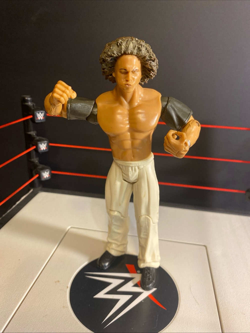 Carlito‎ WWE 2003 Jakks Pacific Wrestling Action Figure  White Pants